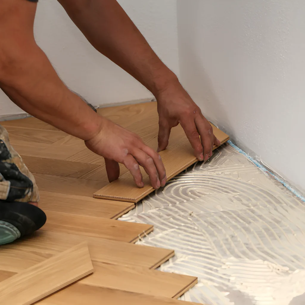 Image of Flooring Installation in kitchen