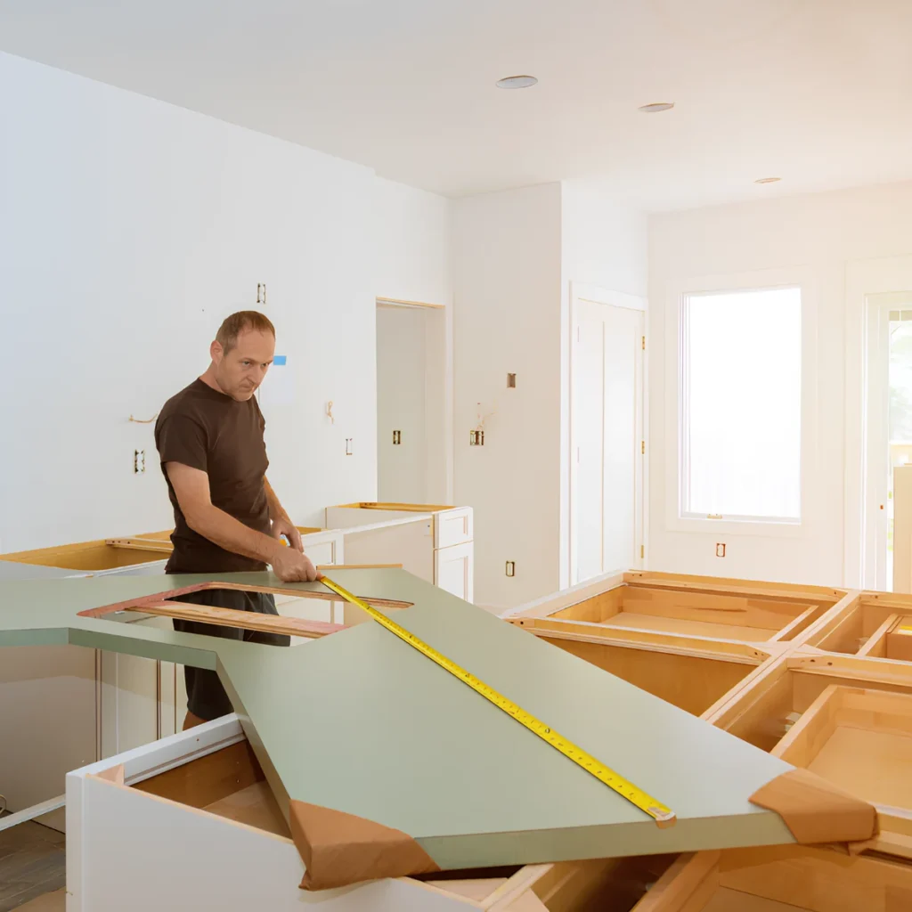 Image of Countertop Installation in a kitchen